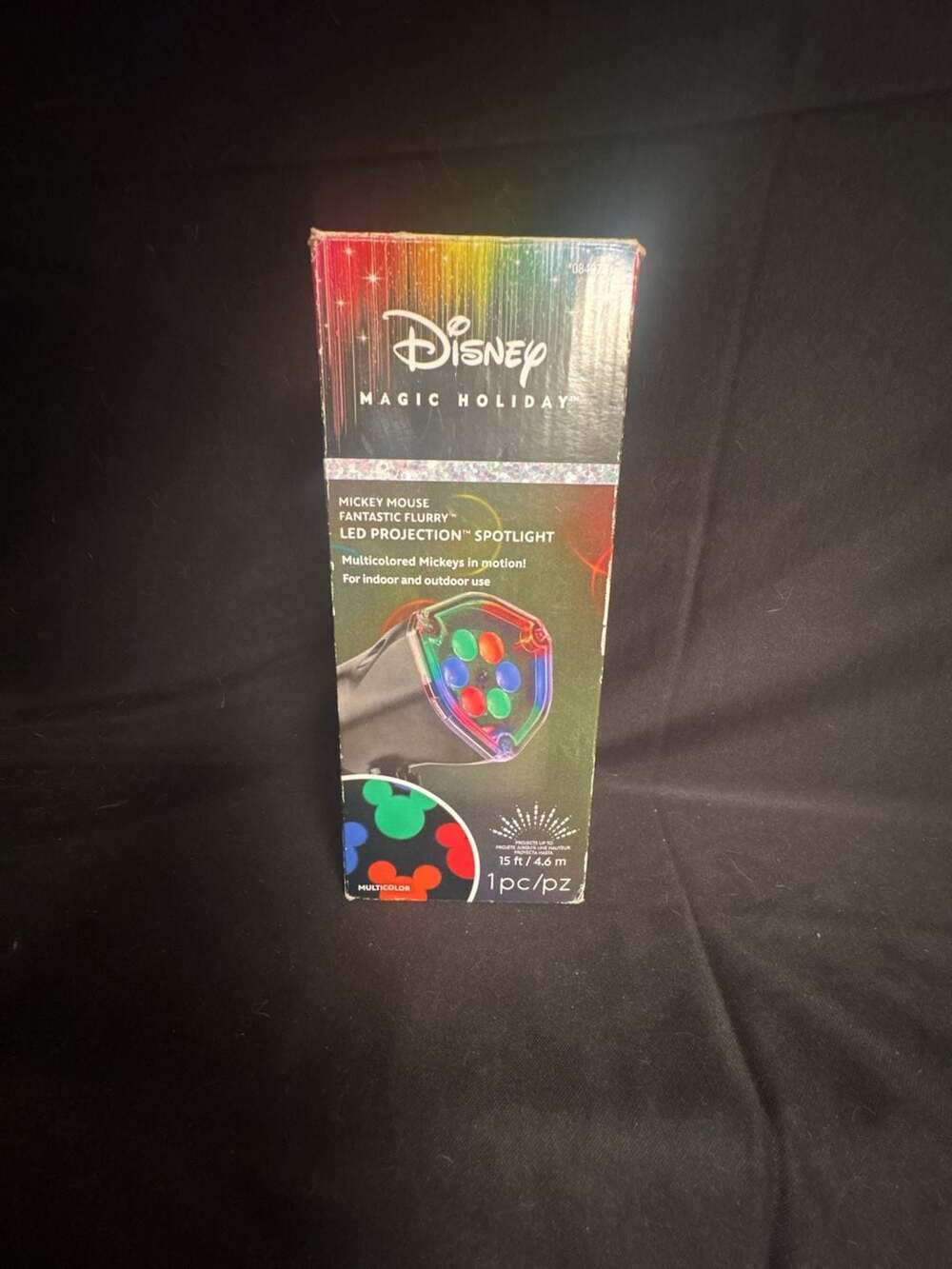 Disney Magic Holiday Mickey Mouse Fantastic Flurry LED Projection Spotlight
